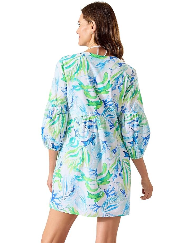 

Платье Tommy Bahama Sea Fronds Split-Neck Dress, белый