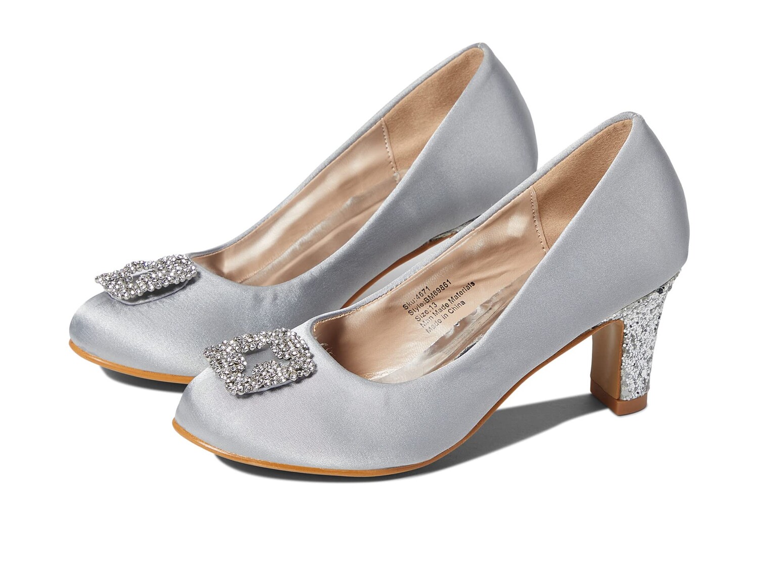 

Туфли на каблуке Badgley Mischka Kids Marcy Jewel Toe Pump (Little Kid/Big Kid)