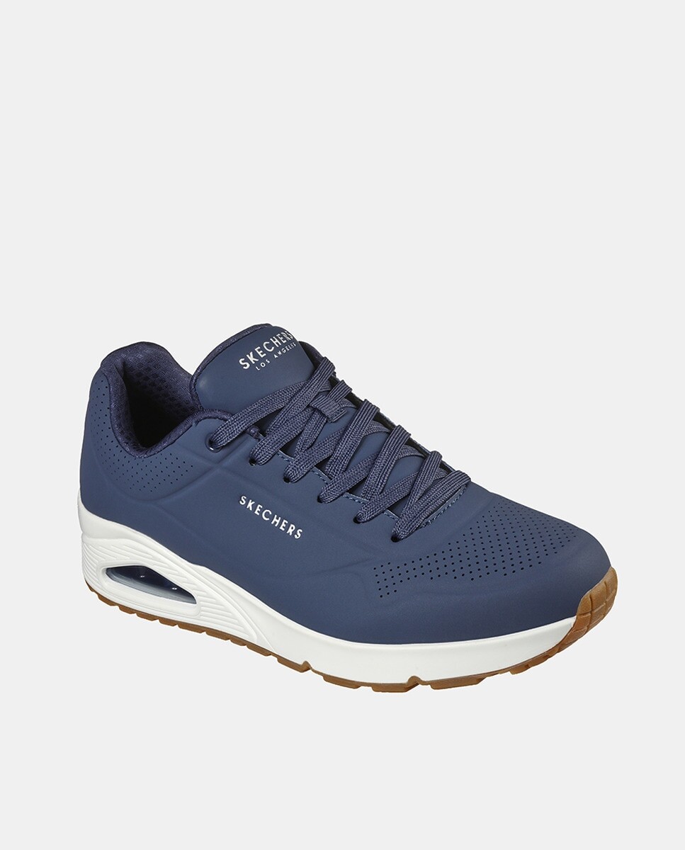 

Мужские кроссовки Skechers синие со стелькой из пены с эффектом памяти Skechers, синий