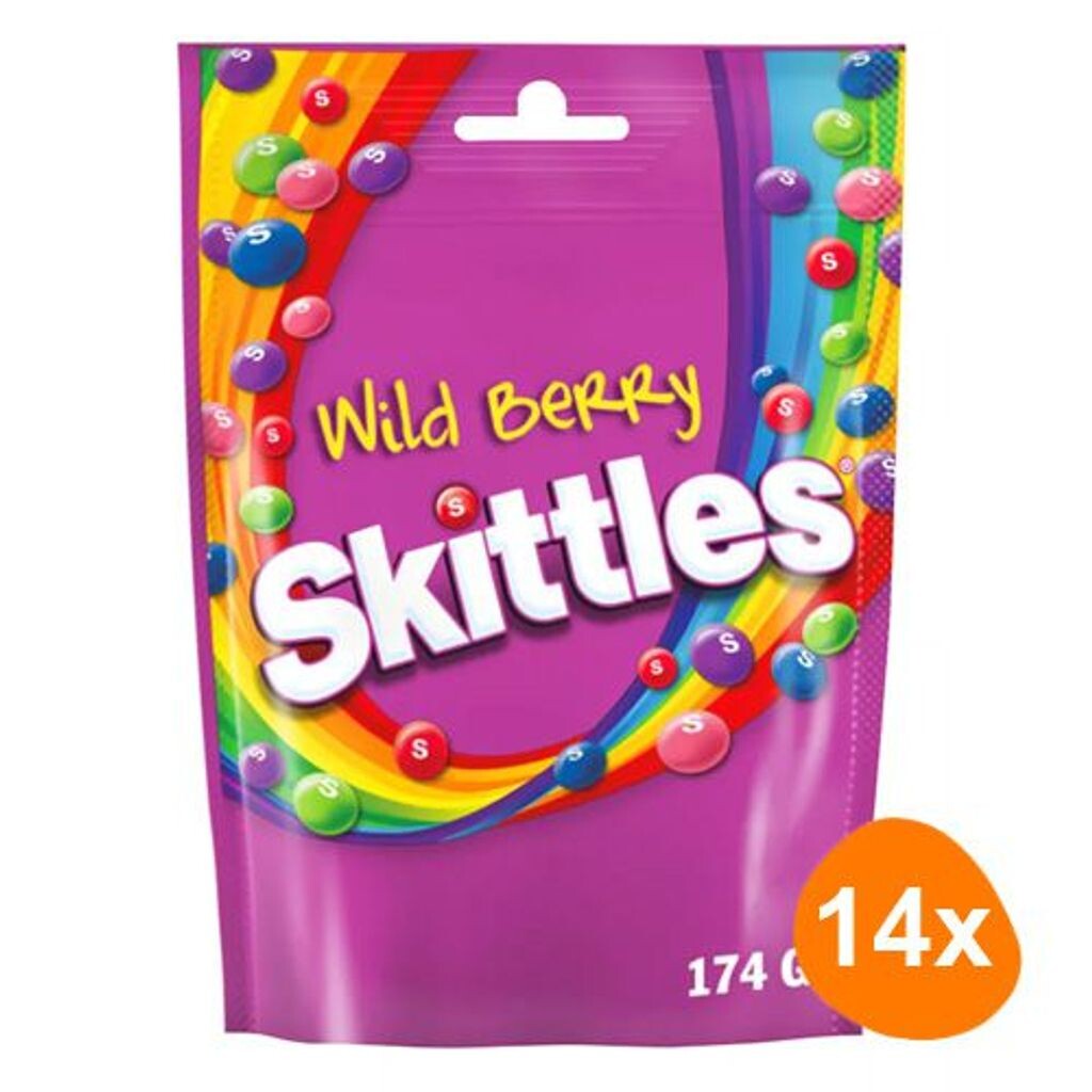 

Skittles Wild Berry 174г, конфеты, драже, 14 пакетиков Wrigley