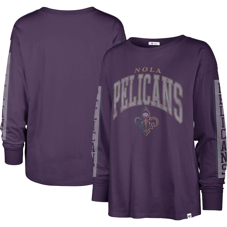 

Футболка с длинным рукавом 47 New Orleans Pelicans, фиолетовый