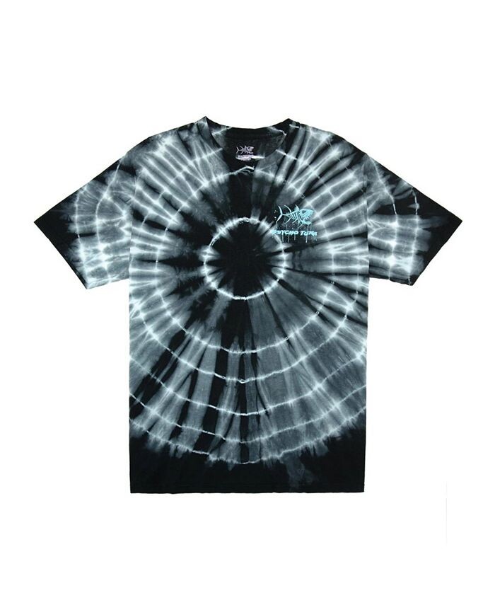 

Детская футболка с акварельным рисунком Tie Dye для мальчиков Psycho Tuna, черный