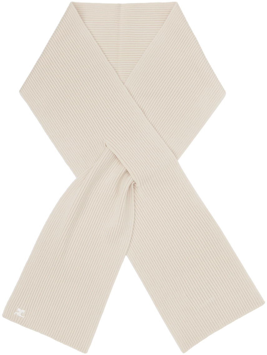 

Off-White вязаный шарф AC Courreges
