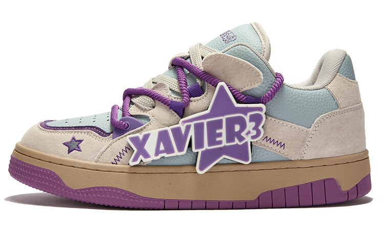 

Кроссовки Xavier3 Skateboarding Shoes Unisex Low-top Purple/gray/blue, фиолетовый