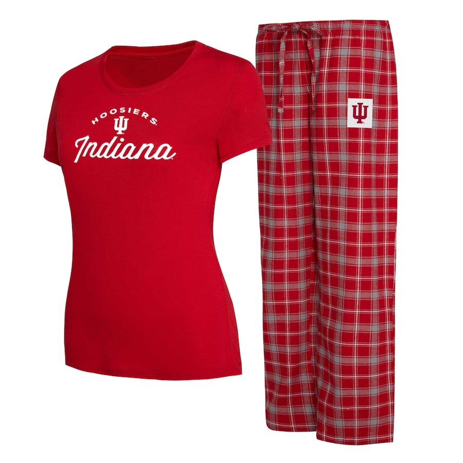 

Пижамный комплект Concepts Sport Indiana Hoosiers, малиновый
