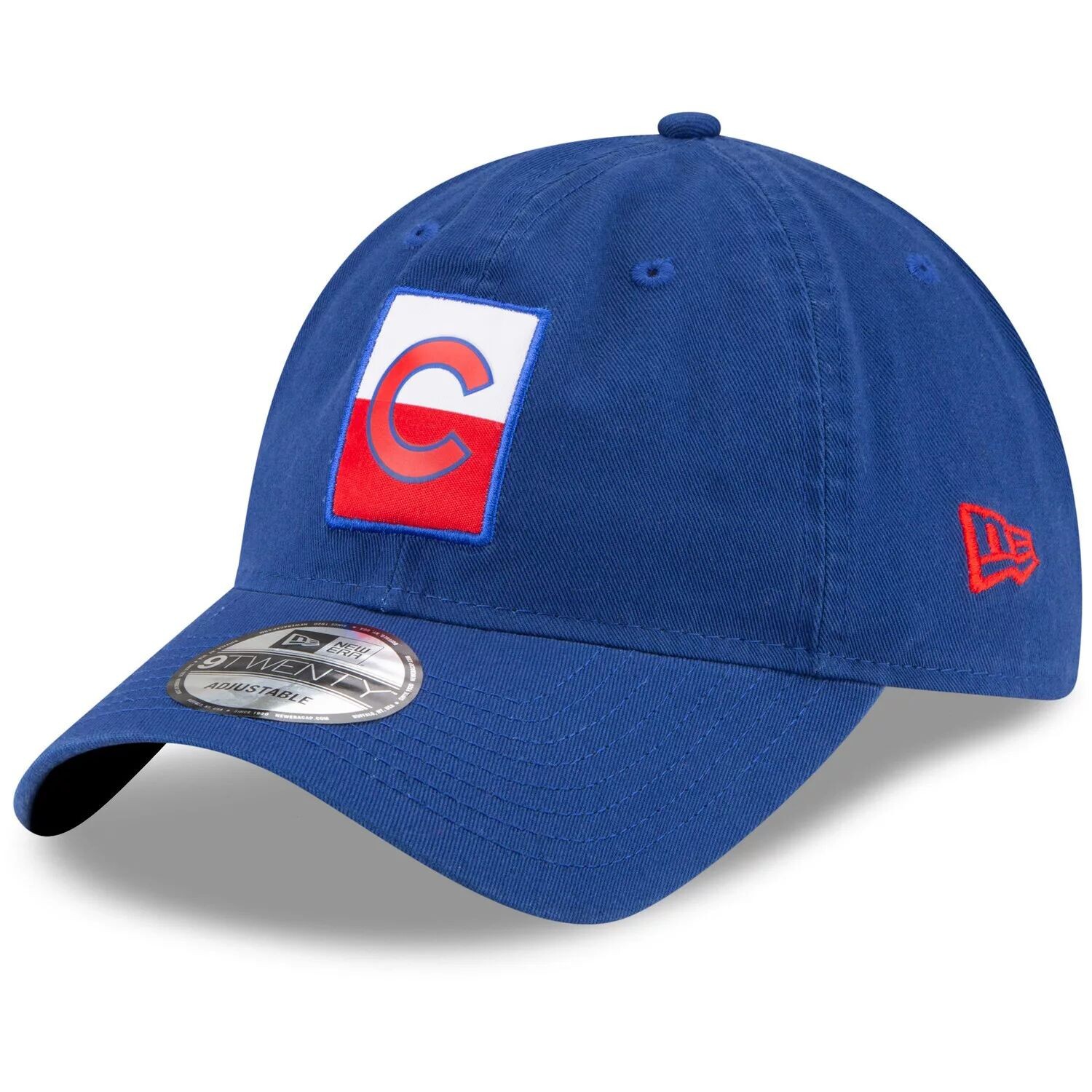 

Мужская регулируемая кепка New Era Royal Chicago Cubs с разделенным логотипом 9TWENTY