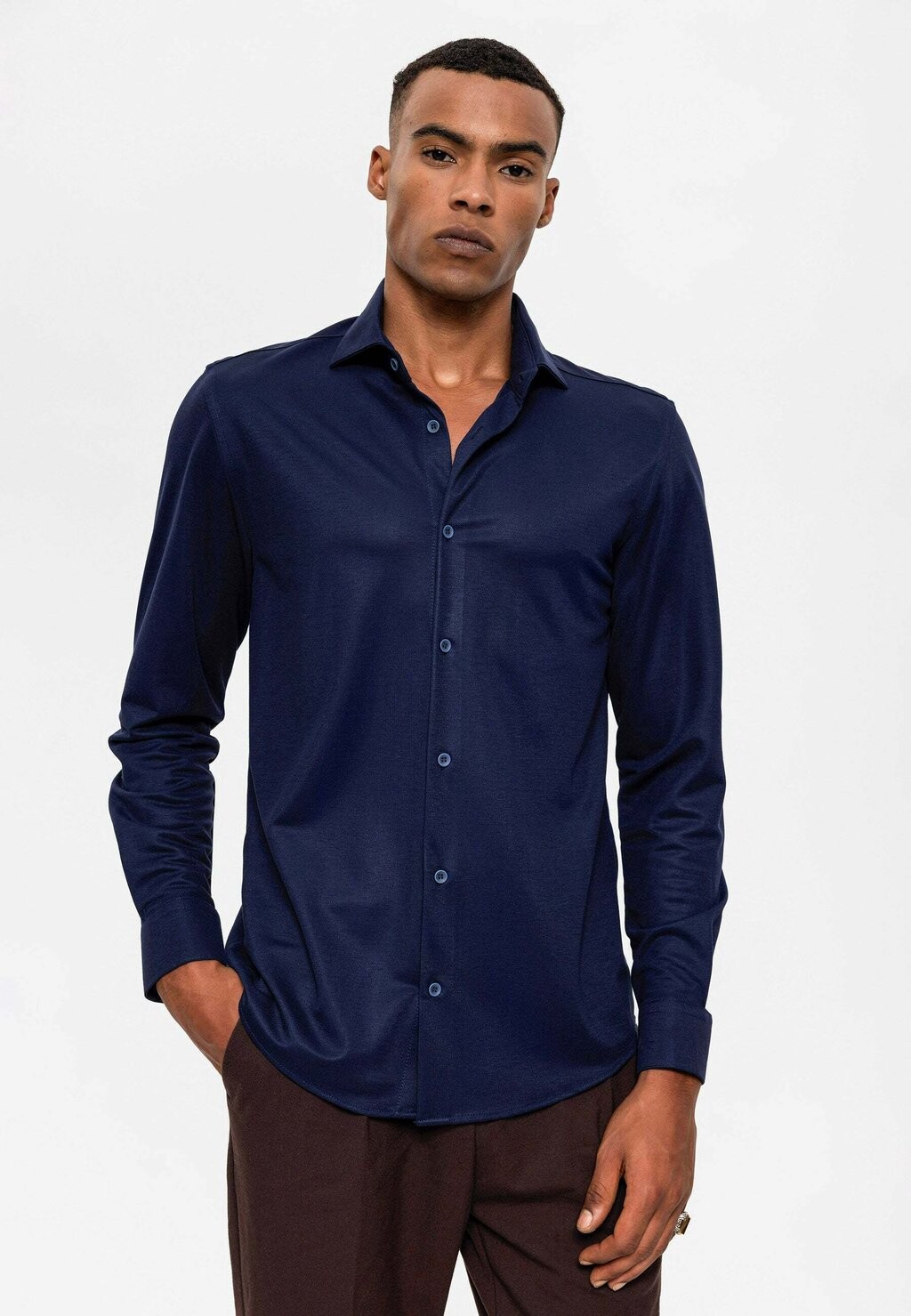 

Рубашка Kent Collar Casual Antioch, цвет navy