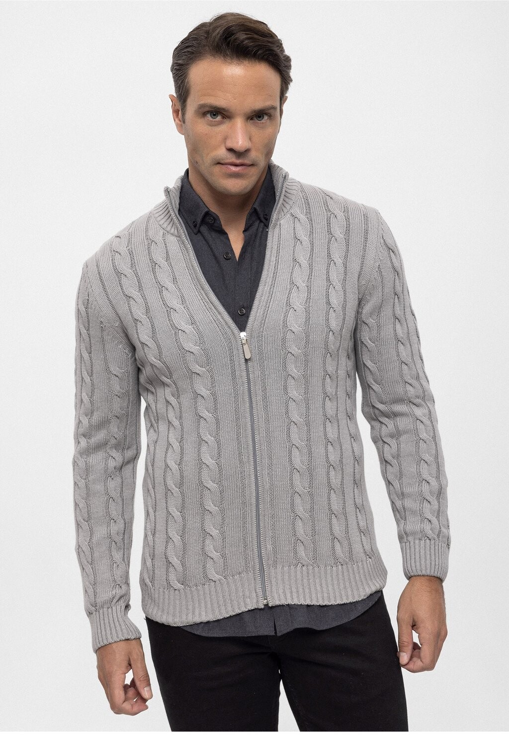 

Кардиган Full Zipper Felix Hardy, цвет light grey