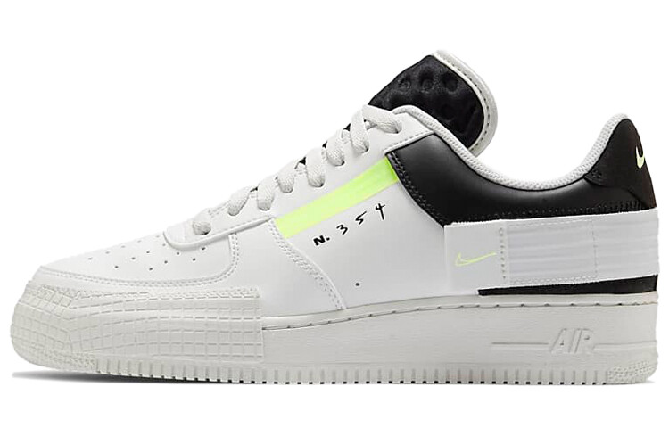 

Кроссовки унисекс для скейтбординга Nike Air Force 1 Type белый/черный/желтый