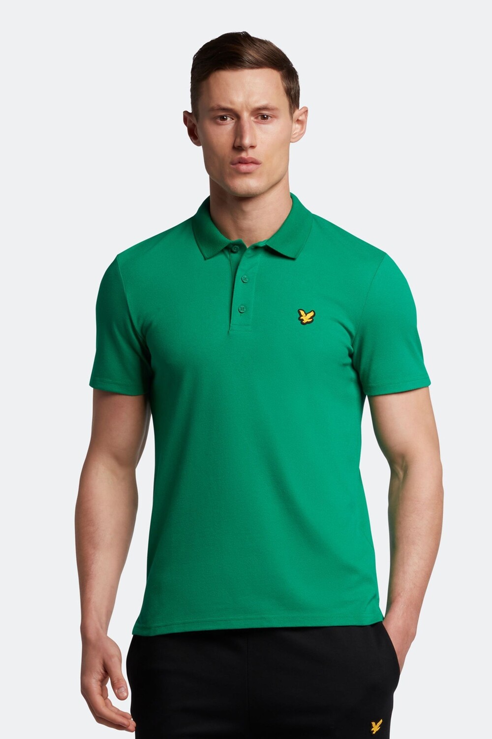 

Зеленая рубашка-поло Sport с короткими рукавами Lyle & Scott, зеленый