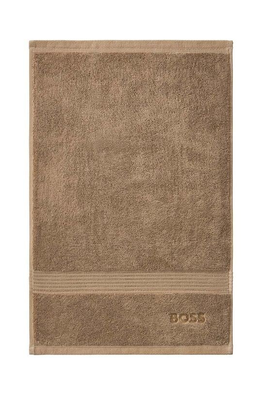 

Полотенце Hugo маленькое хлопковое Handtowel Loft 50 x 100 см Boss, желтый