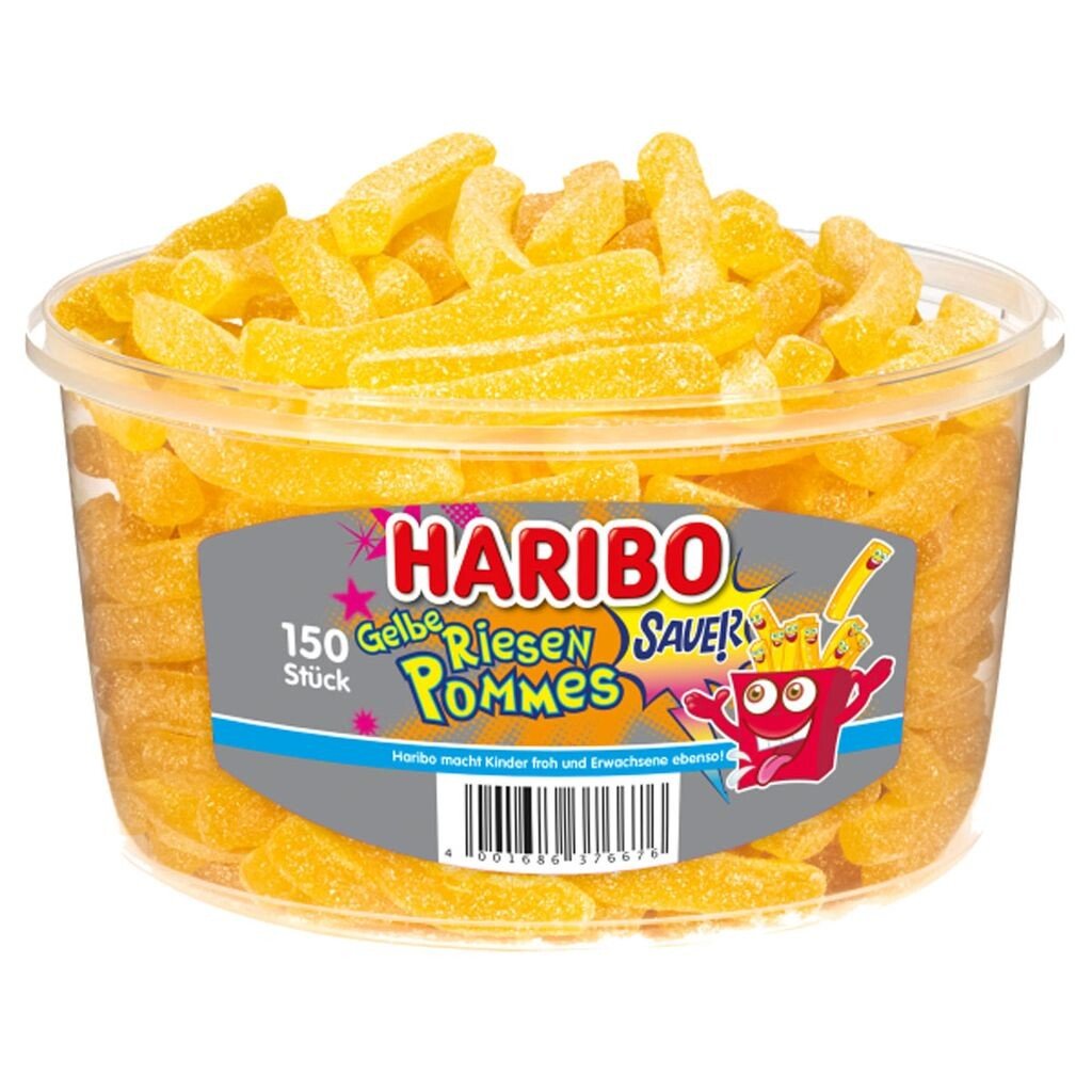 

Haribo Yellow Giant Fries 50 кисло-фруктовых жвачек фри 1200г