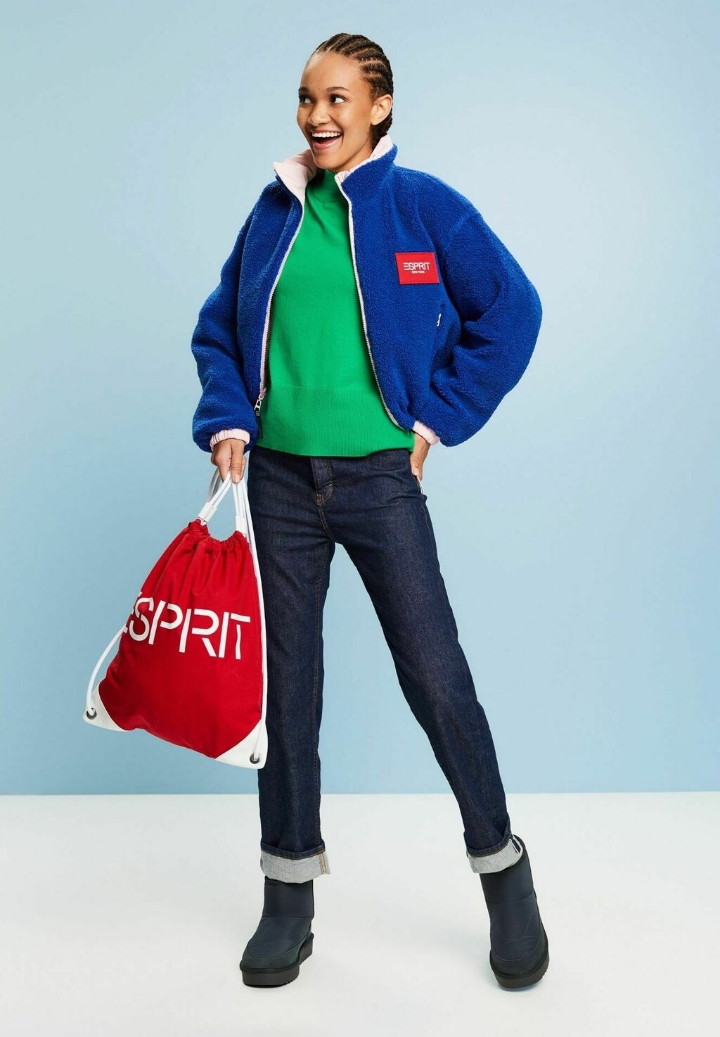 Свитшот Esprit, зеленый