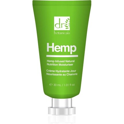 

Dr Botanicals Natural Hemp Infused Натуральный питательный увлажняющий крем с маслом какао и маслом семян конопли 30 мл