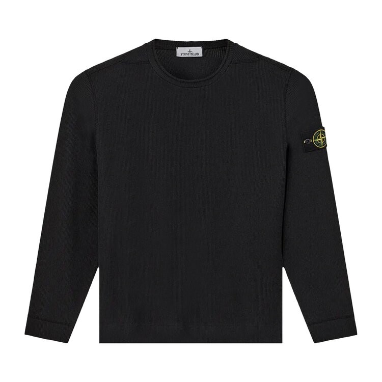 Толстовка Stone Island Ribbed Fleece 'Black', черный