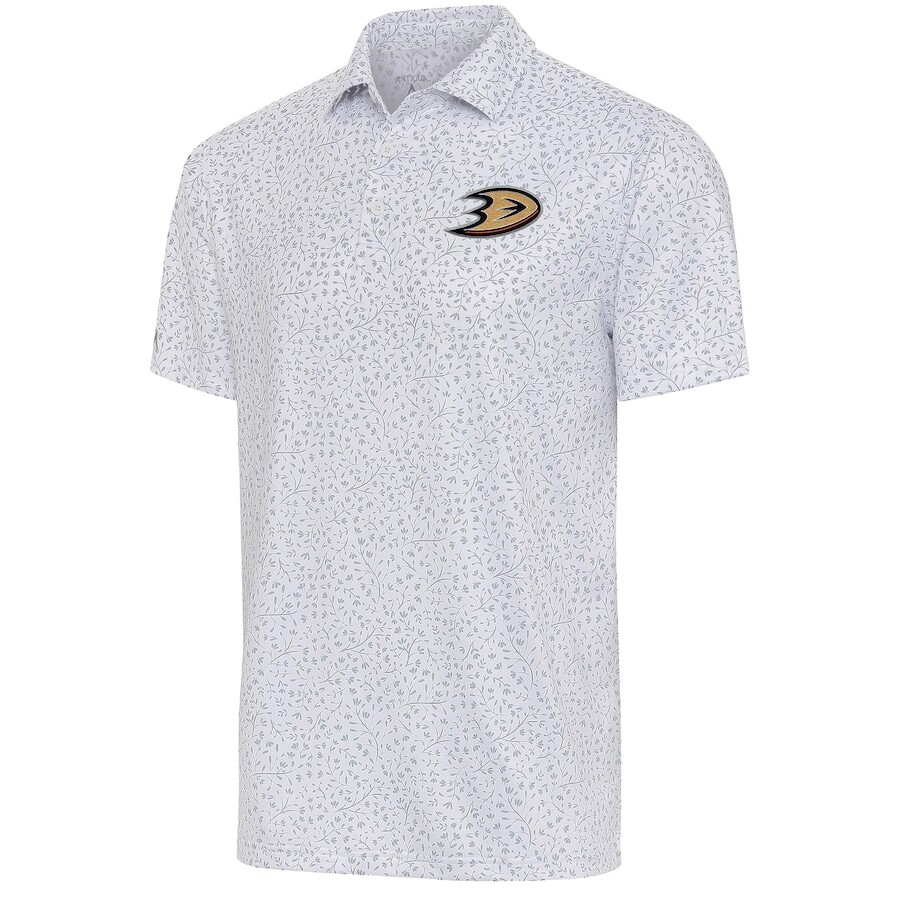 

Поло с коротким рукавом Antigua Anaheim Ducks, белый