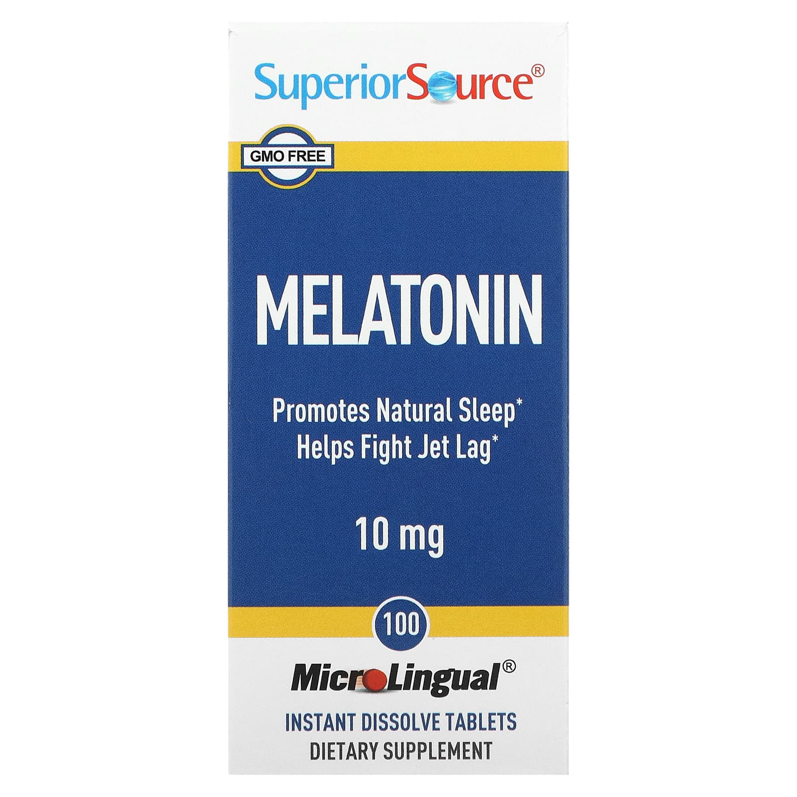 Superior Source Мелатонин 10 мг 100 микролинвальных быстрорастворимых таблеток superior source sleep