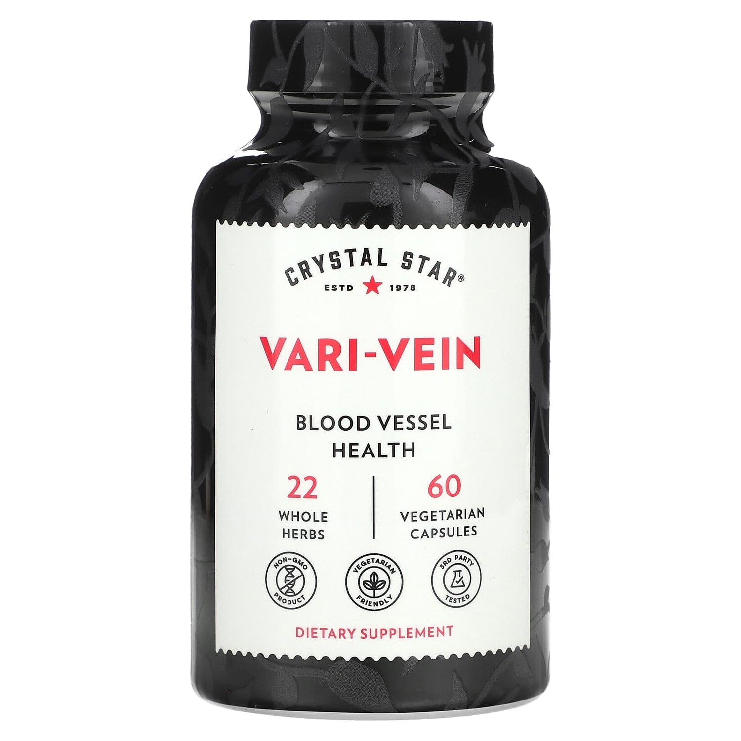 

Vari-Vein, 60 вегетарианских капсул, Crystal Star