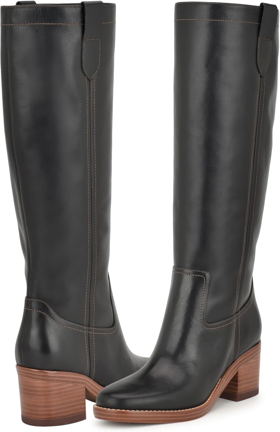 

Сапоги Hecee Nine West, черная кожа, Черный
