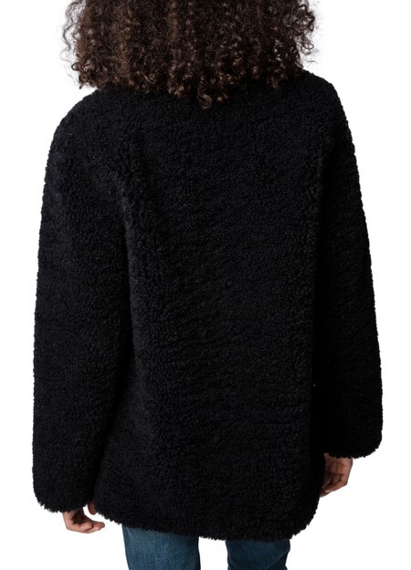 

Мягкое кудрявое пальто Fleur Zadig&Voltaire, темно-серый