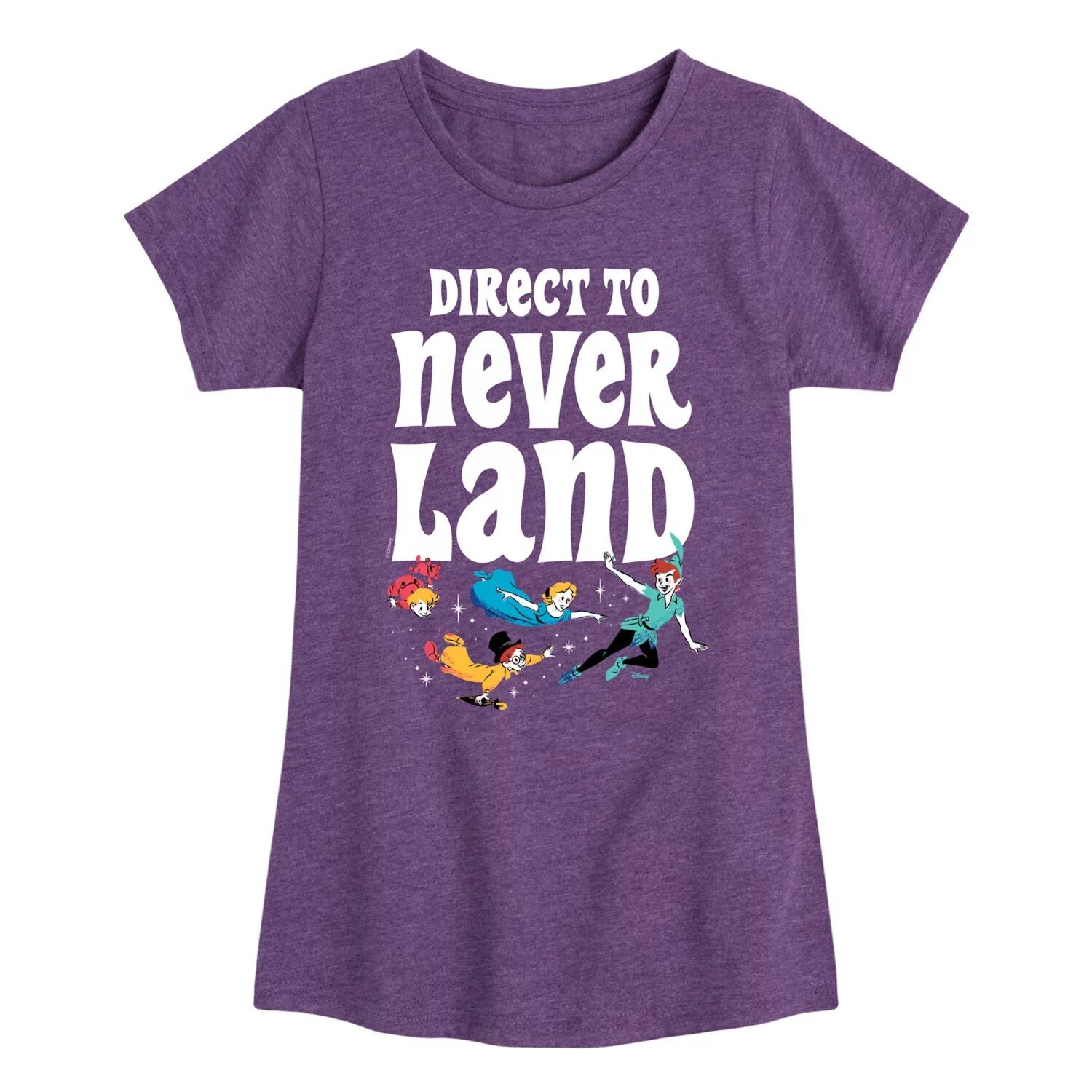 

Футболка Disney's Peter Pan для девочек 7–16 лет с графическим рисунком Direct To Never Land Disney