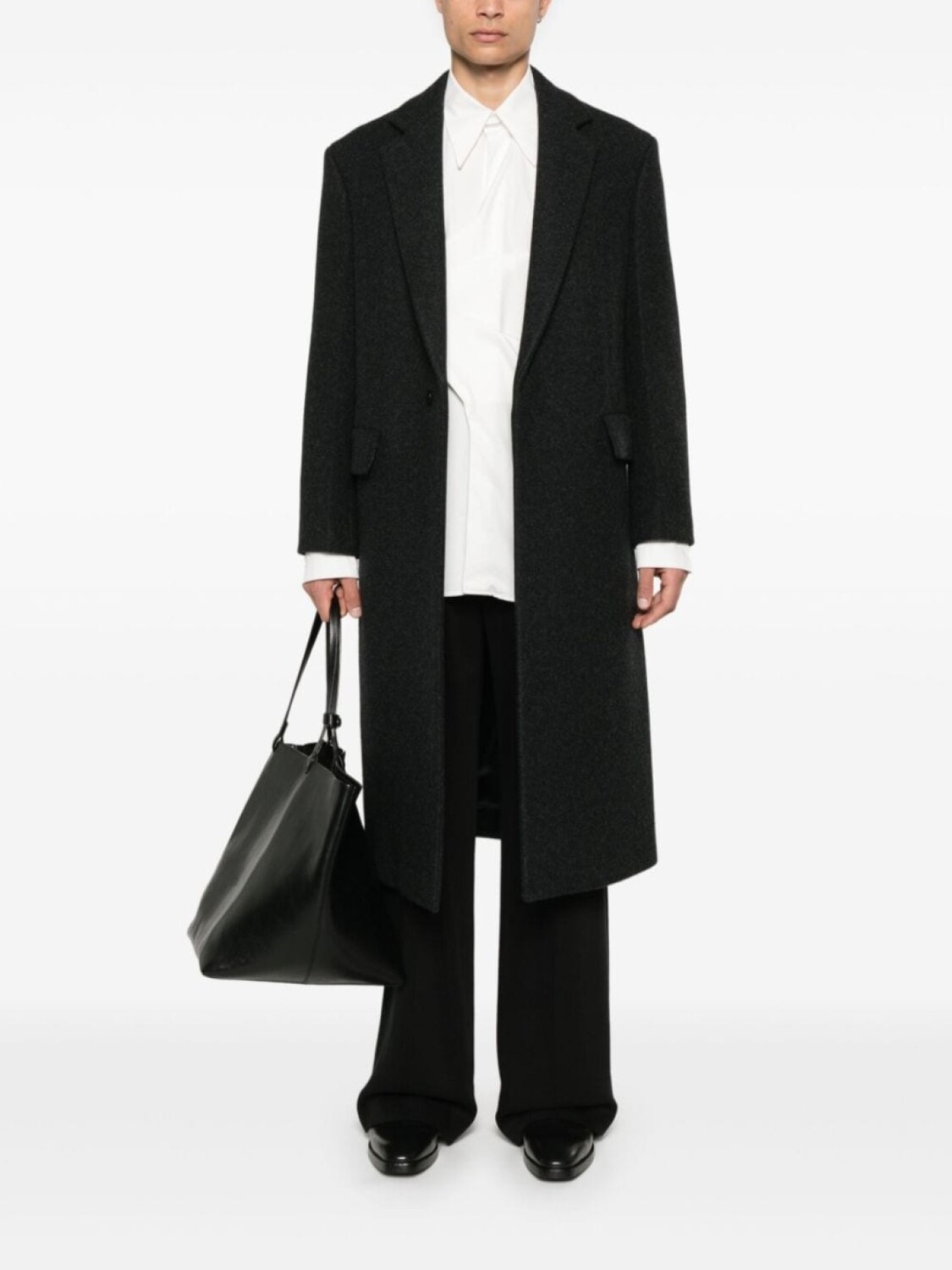 

Jil Sander шерстяное пальто, серый