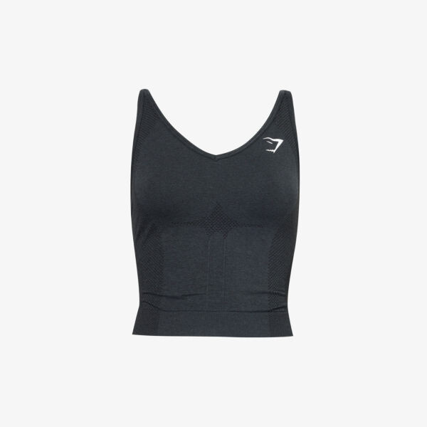 

Майка миди vital seamless 2 0 из эластичного джерси Gymshark, черный