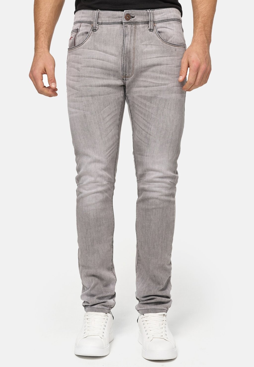 

Джинсы узкого кроя INDICODE JEANS, цвет vintage grey
