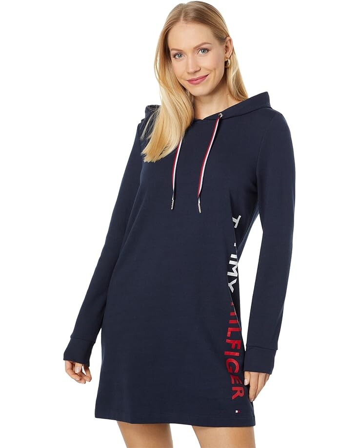 

Платье Tommy Hilfiger Hoodie Logo, цвет Sky Captain