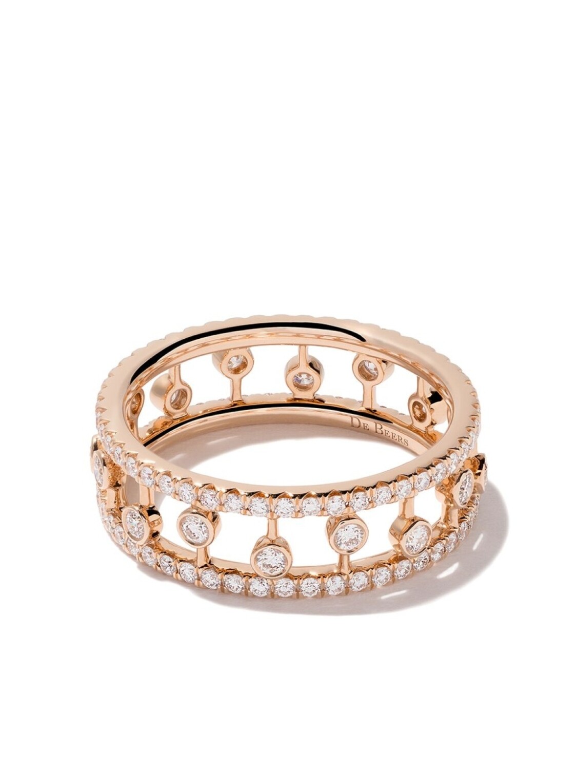

Кольцо Dewdrop из розового золота с бриллиантами De Beers Jewellers, розовый