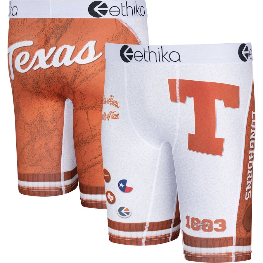 

Боксеры Ethika Texas Longhorns, белый