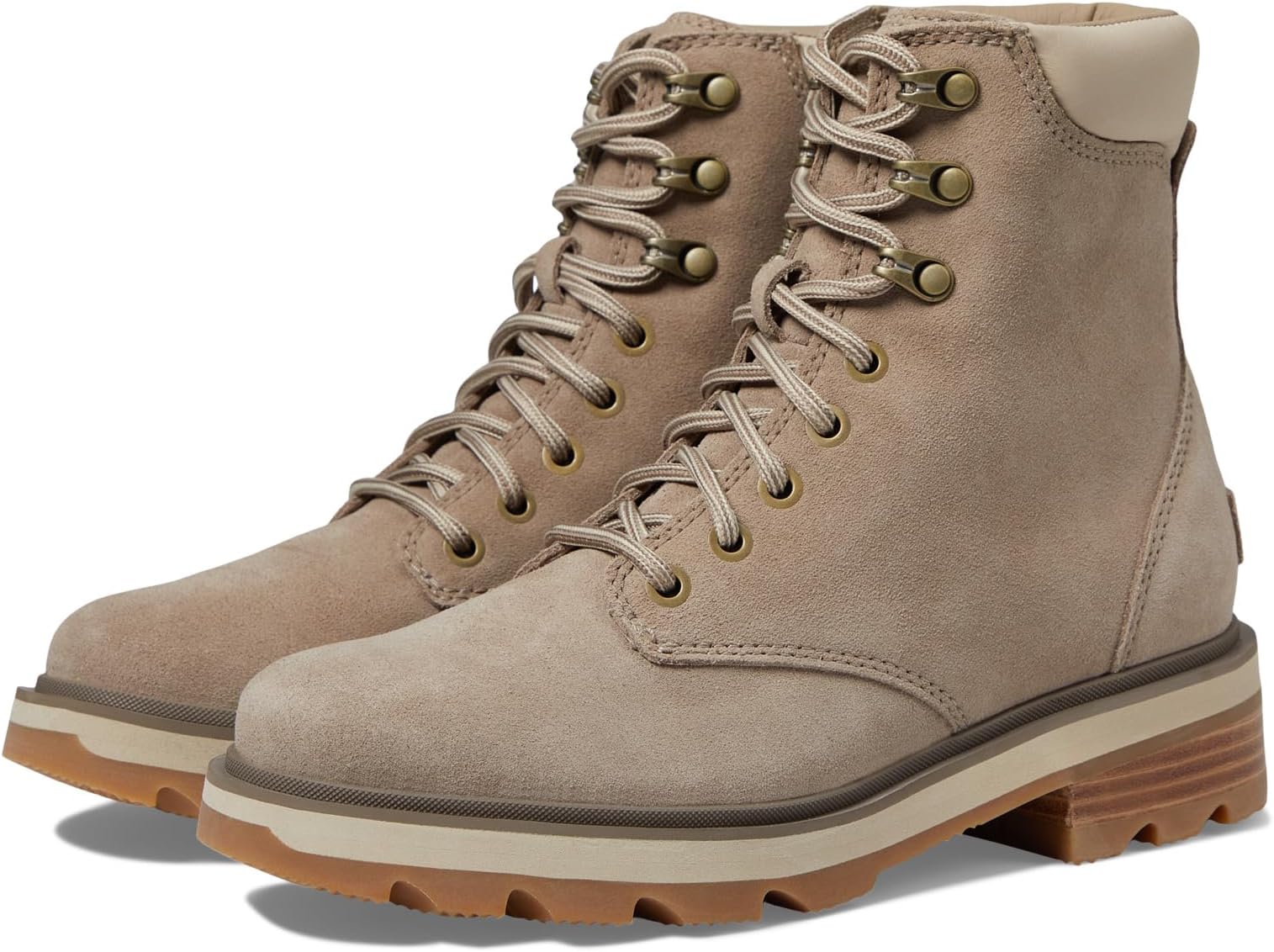 Ботинки на шнуровке Lennox Lace STKD Waterproof SOREL, цвет Omega Taupe/Gum 2