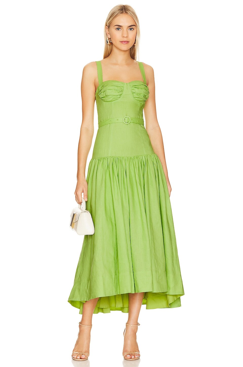 

Платье миди NICHOLAS Drenica Drop Waist Corset, цвет Limelight