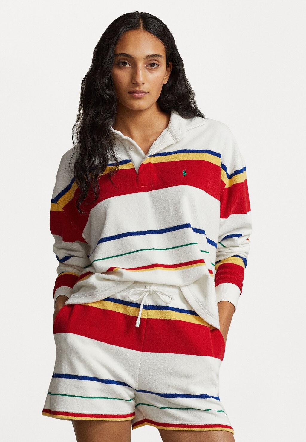 

Футболка с длинными рукавами Long Sleeve Rugby Polo Ralph Lauren, мультиколор