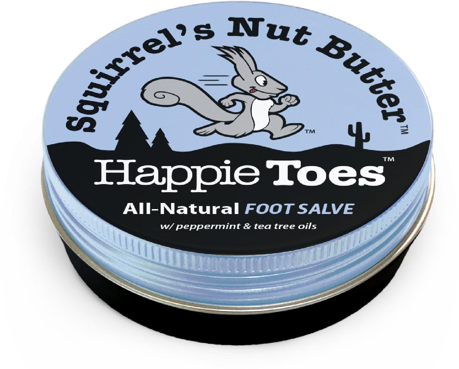 Банка мази Happy Toes - 2,0 унции. Squirrels Nut Butter цена и фото