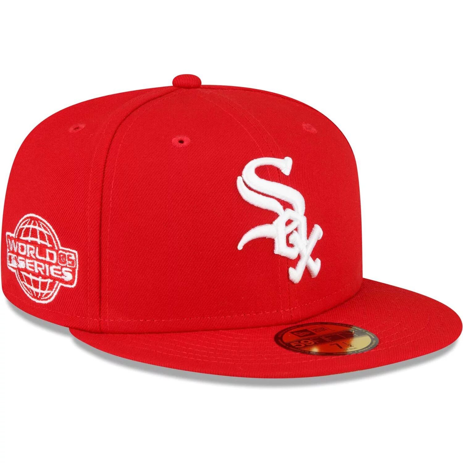 

Мужская приталенная шляпа New Era Red Chicago White Sox с нашивкой на боку 59FIFTY