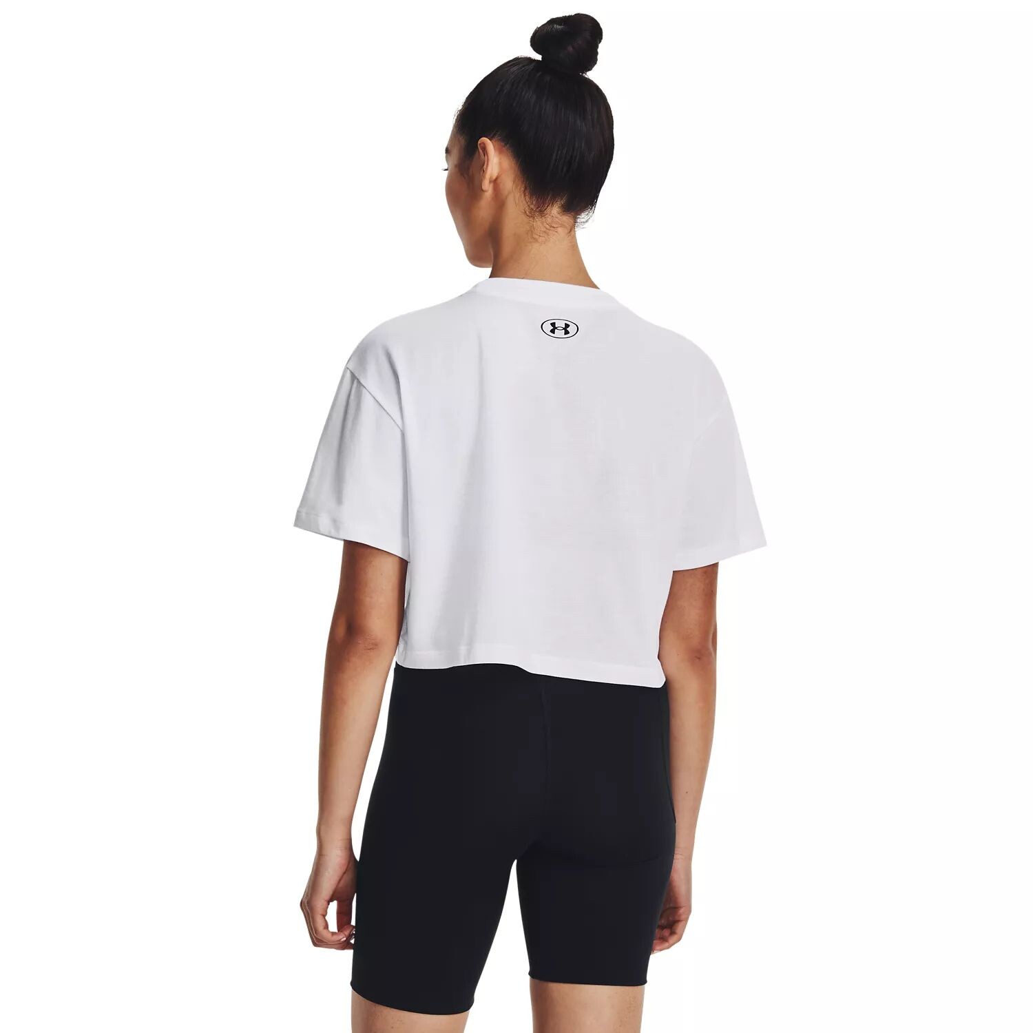 

Женская укороченная футболка с логотипом в спортивном стиле Under Armour с короткими рукавами Under Armour