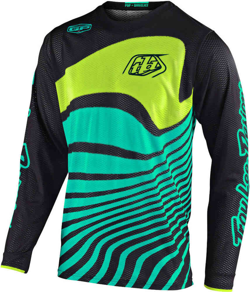 

Джерси для мотокросса GP Air Drift Troy Lee Designs, черный/зеленый