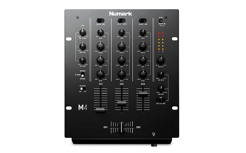 numark m4 black трехканальный скретч dj микшер numark m4 black three channel scratch dj mixer Микшер Numark Numark M4 3 Channel Scratch DJ Mixer