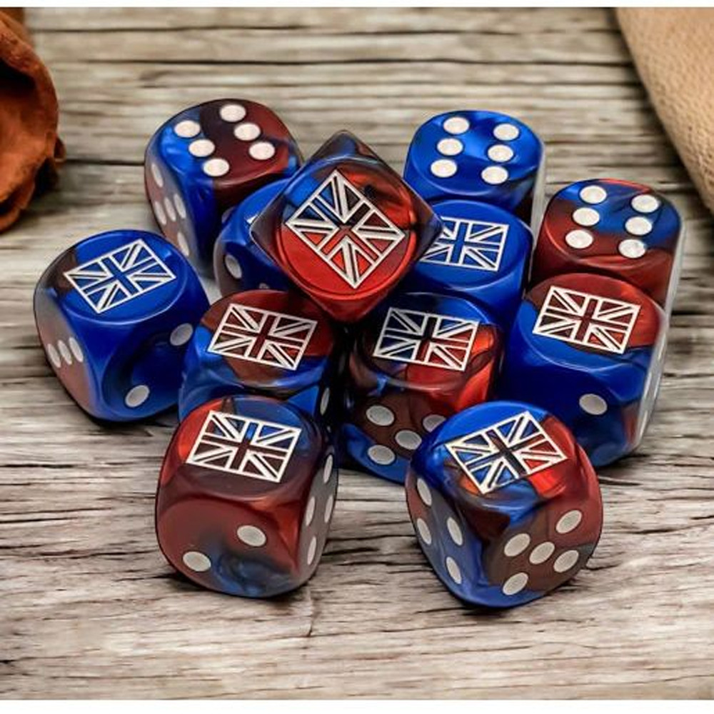 

Аксессуары Chessex WW2 16mm d6 Set: United Kingdom - Gemini Blue-red w/ White (12)