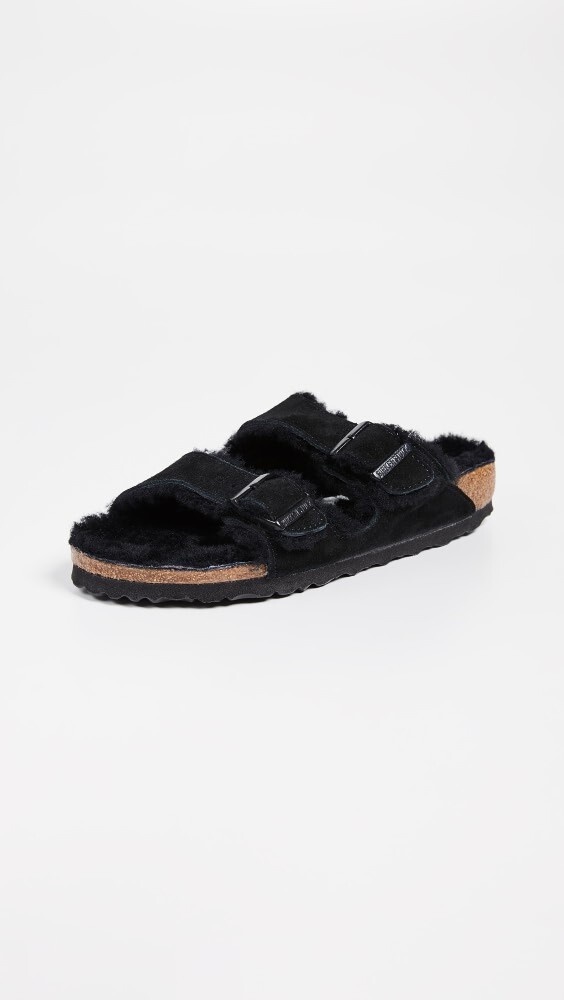 

Сандалии Birkenstock Arizona Shearling - Narrow, черный