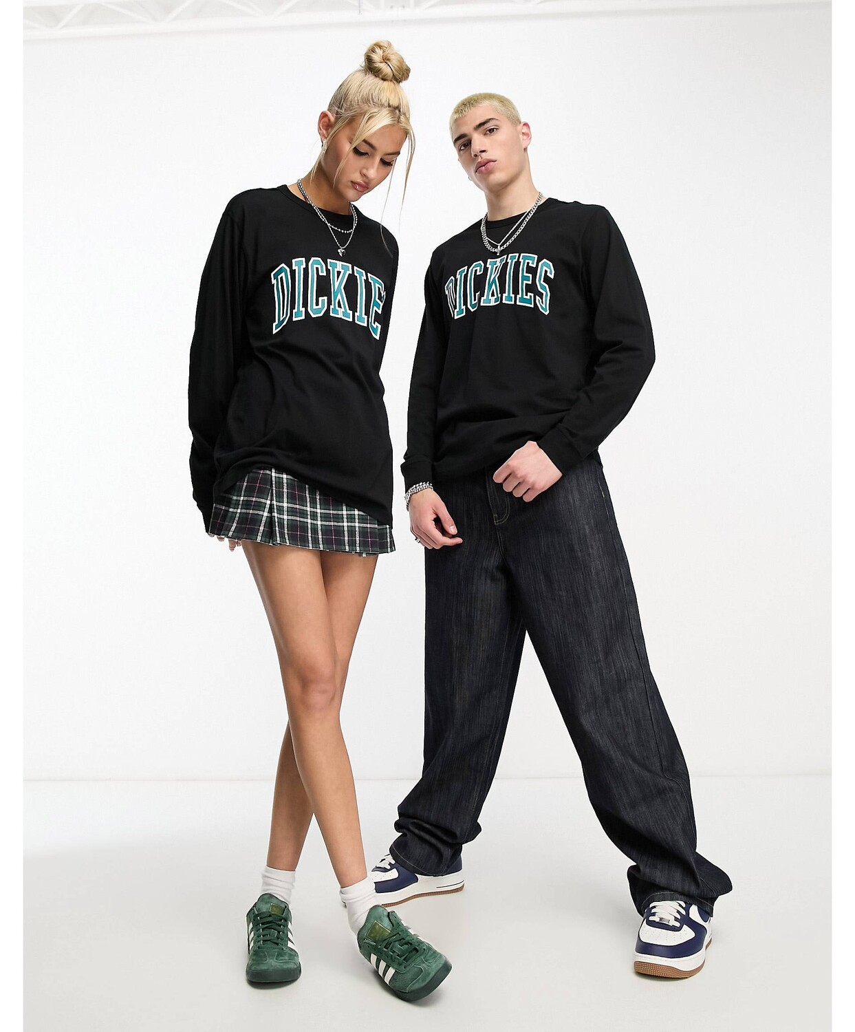 

Черная футболка с длинным рукавом и логотипом унисекс унисекс Dickies, Черный