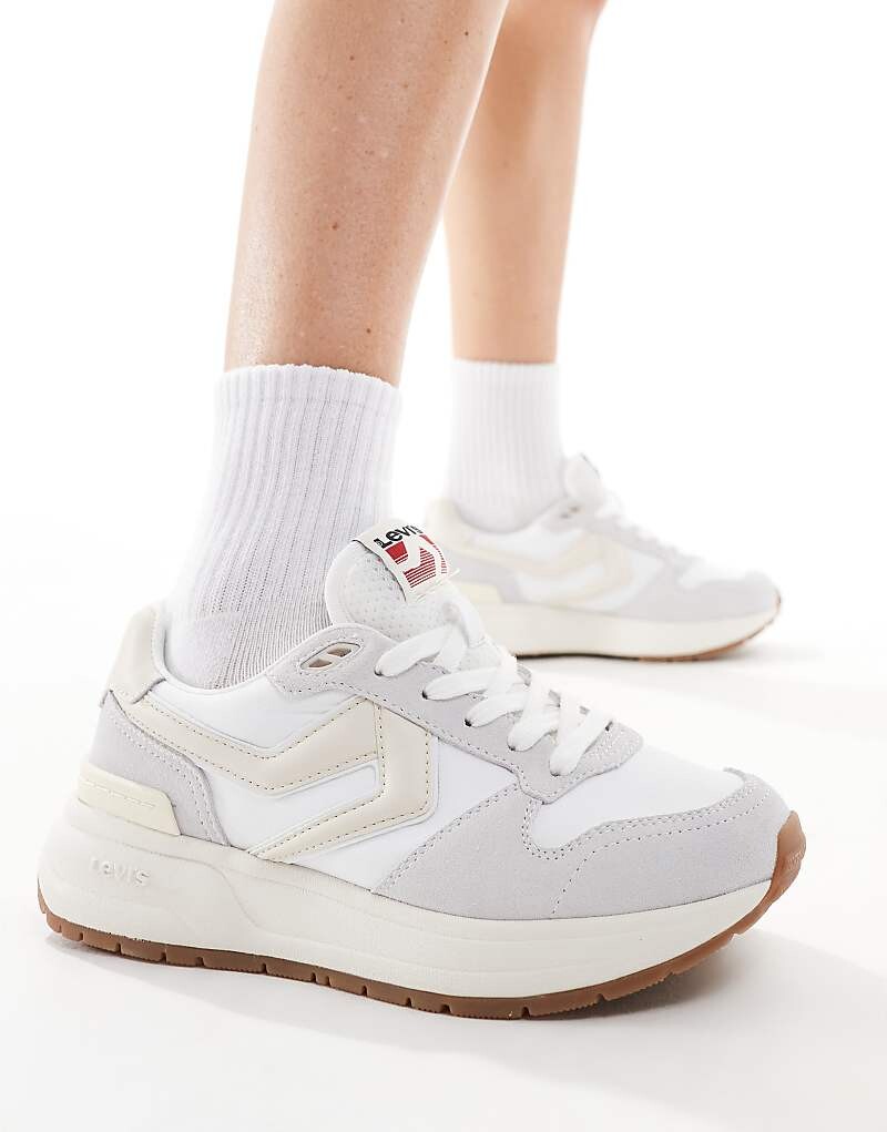 

Белые замшевые кроссовки Levi's Charge = белый =f