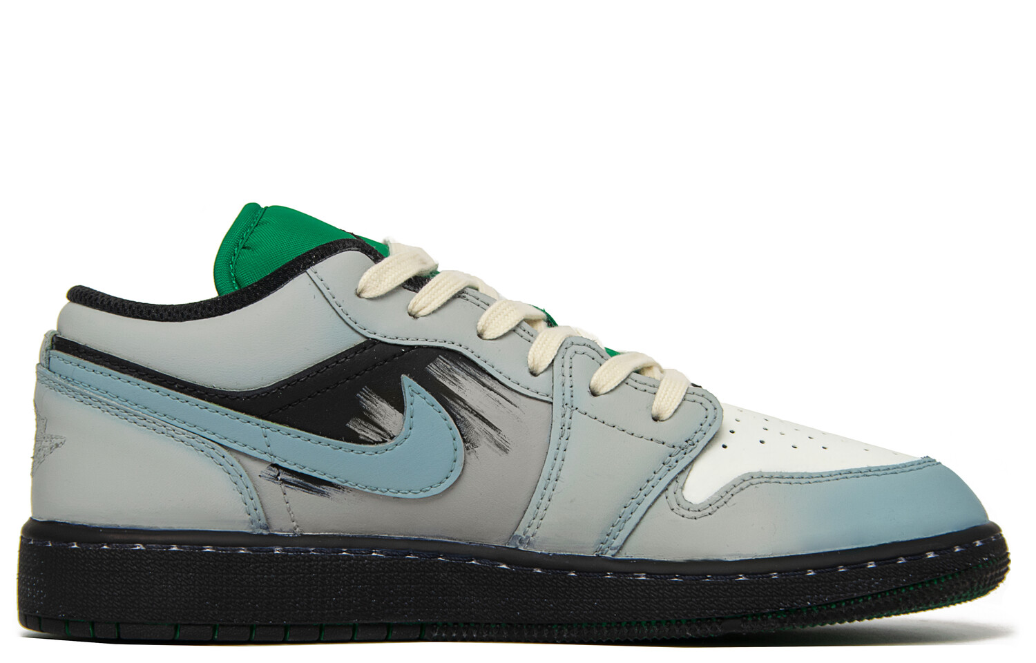 

Кроссовки Air Jordan 1 Vintage Basketball Shoes Men Low-top Black/Blue, черный