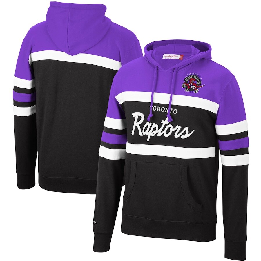 

Пуловер с капюшоном Mitchell & Ness Toronto Raptors, фиолетовый