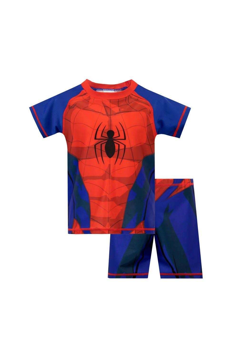Комплект для плавания из двух частей «Человек-паук» Marvel, синий конструктор человек паук 64137 паучий поезд