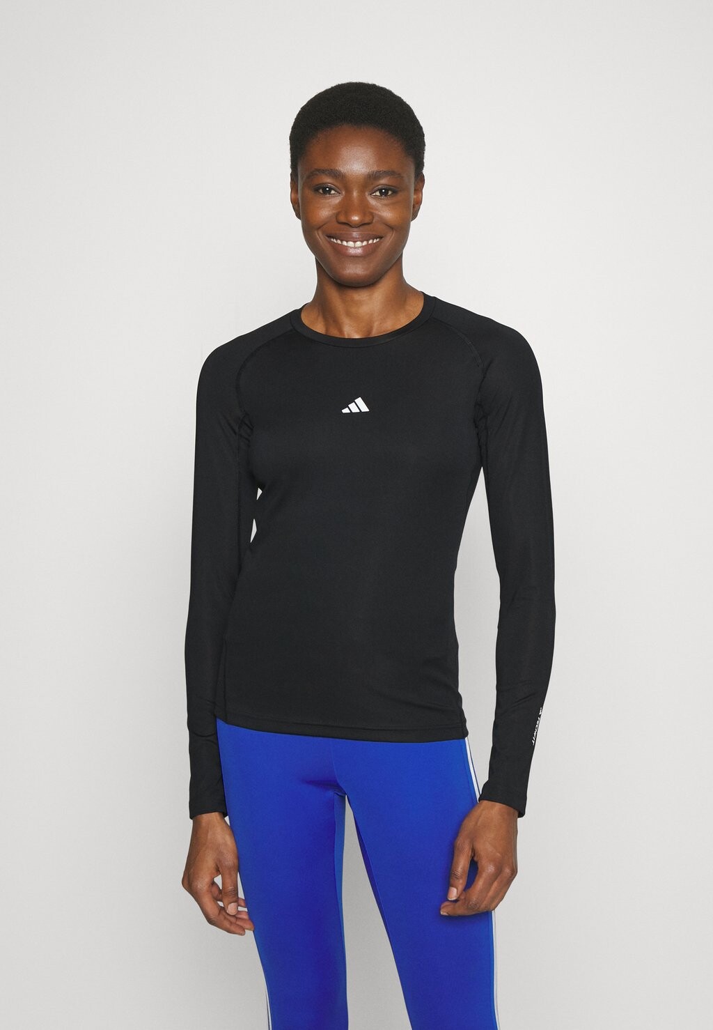 

Рубашка с длинным рукавом Adidas, черно-белый