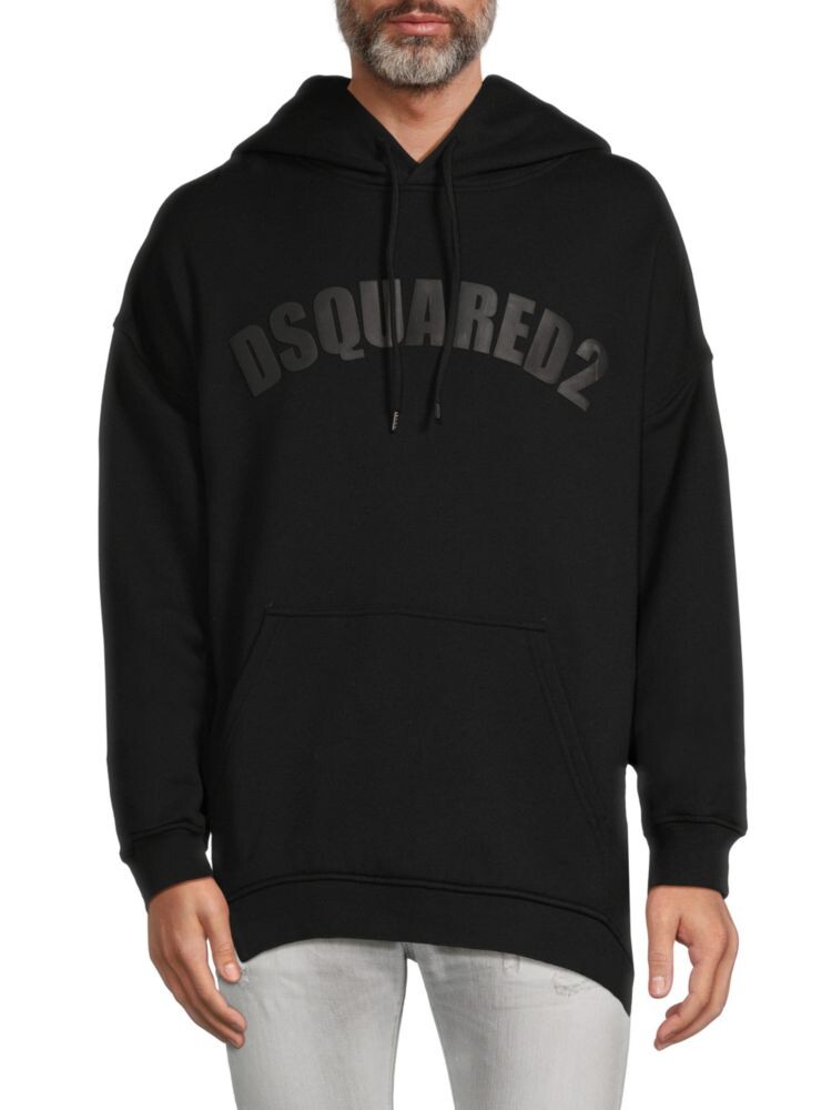 

Толстовка с заниженными плечами и логотипом Dsquared2, черный