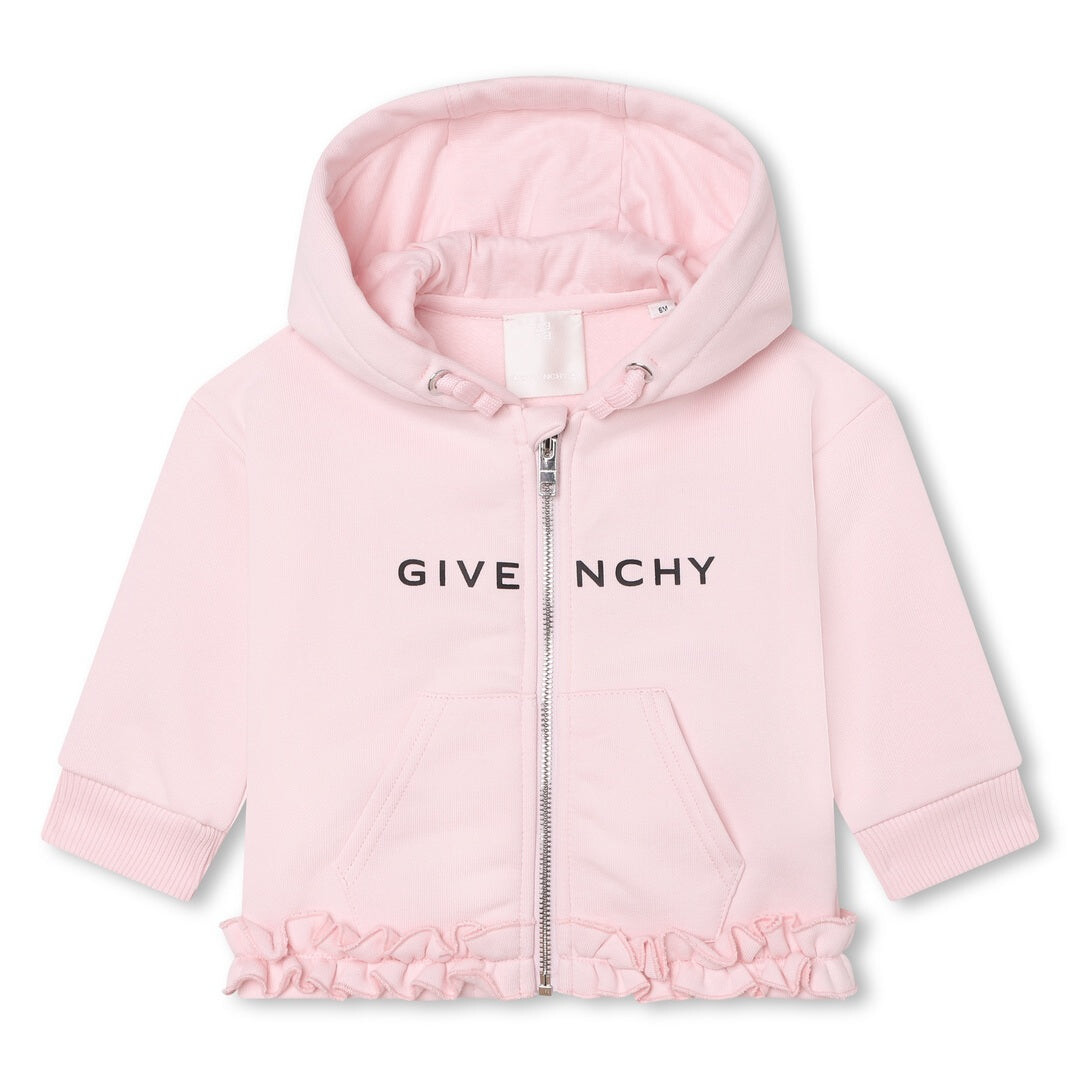 

Розовый худи из хлопкового смесового хлопка с логотипом Givenchy, мультиколор