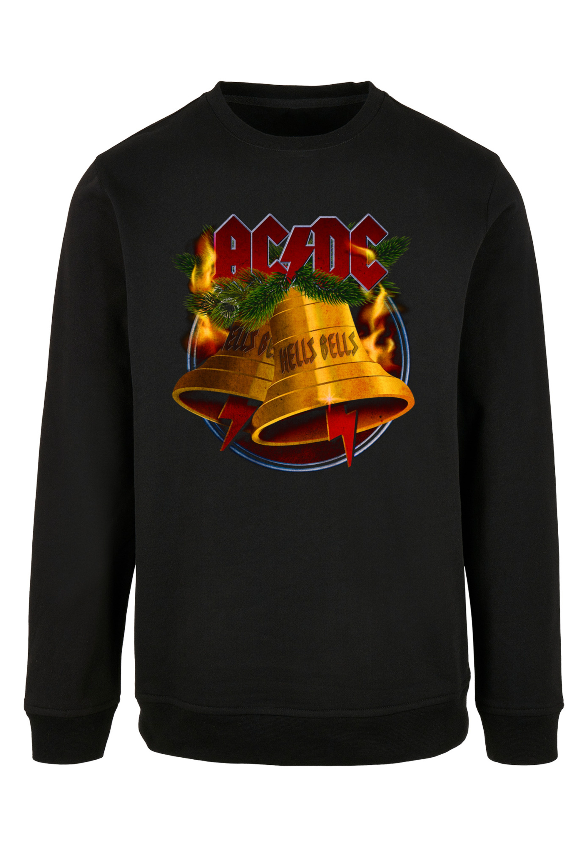 Пуловер F4NT4STIC Sweatshirt ACDC Christmas Weihnachten Hells Bells, черный